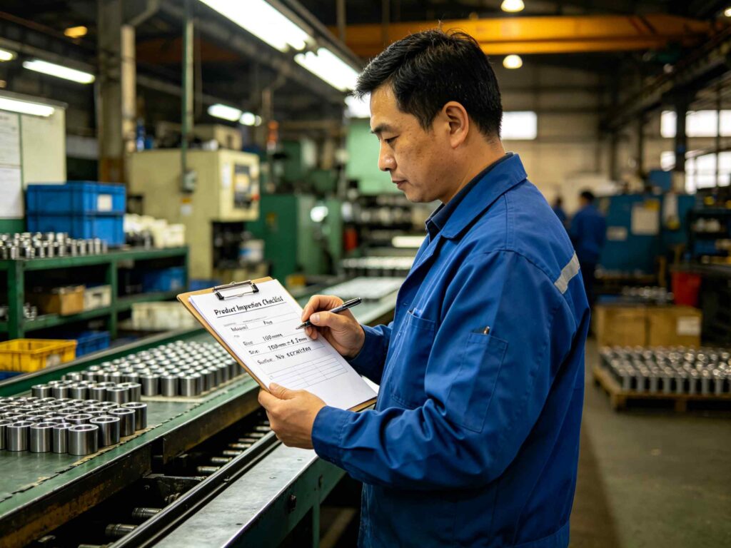 Professional on-site product quality inspection by YIHUANHUI QC team at China factory