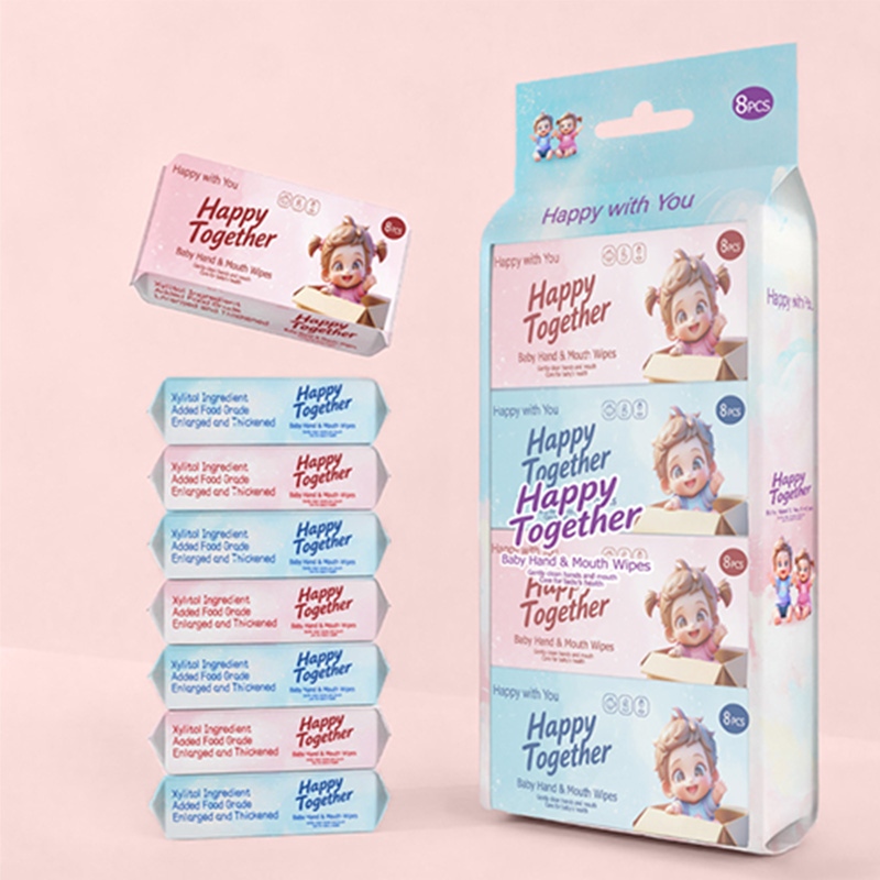 Happy Together Baby Hand and Mouth Wet Wipes 80 puffs