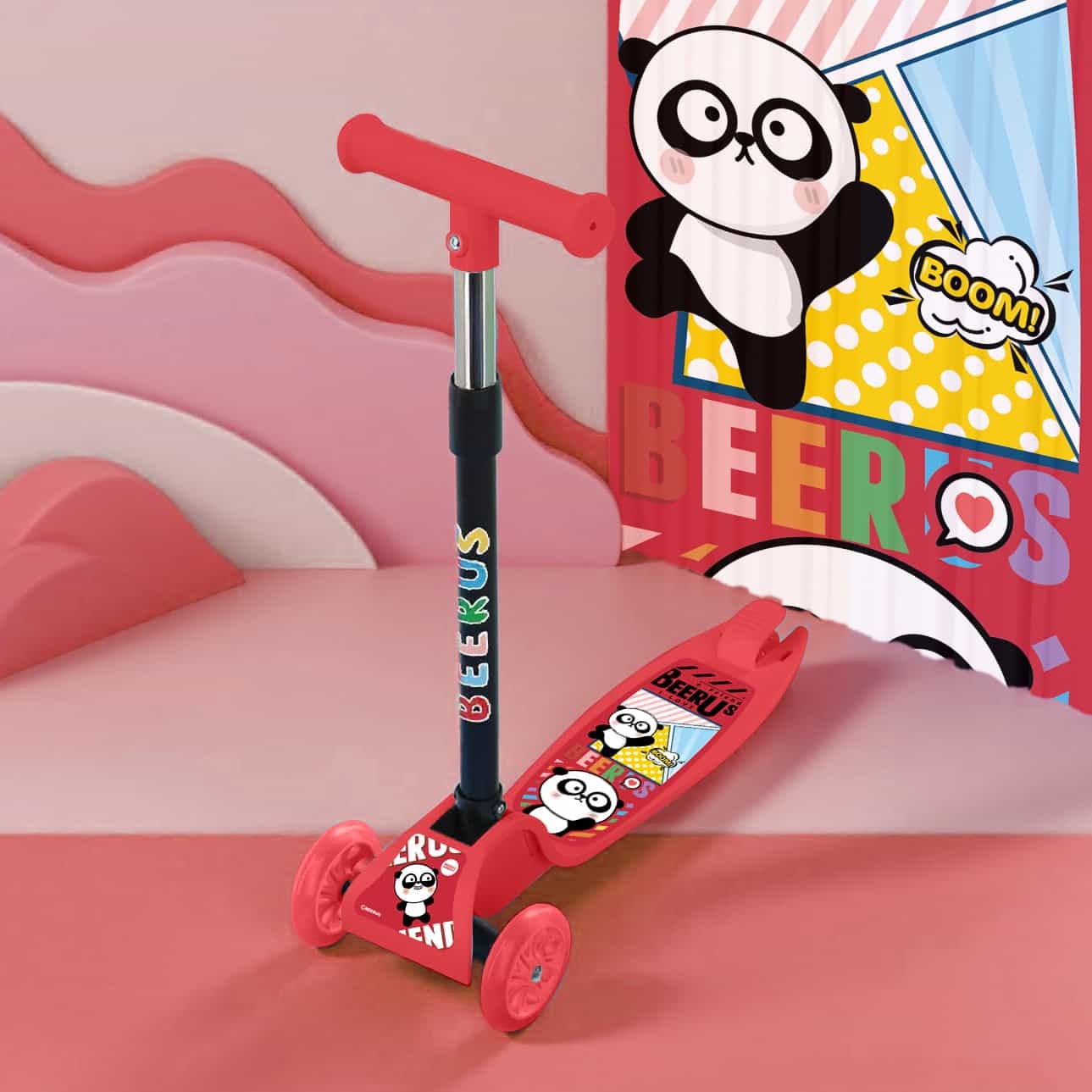 Outdoor toys like the three-wheel kids' kick scooter (YG0748)
